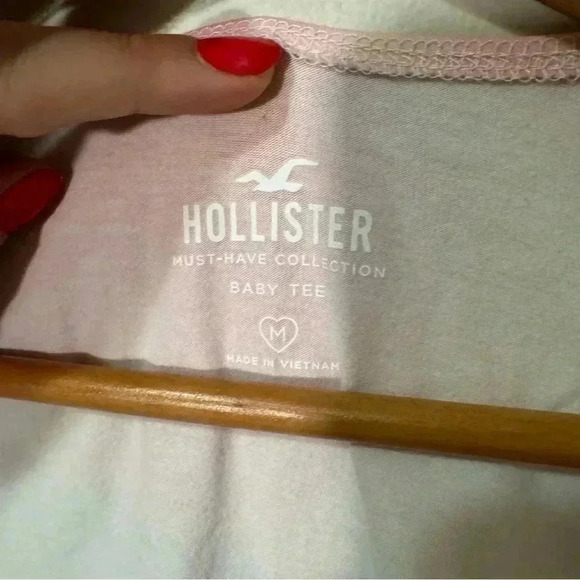 NWT  HOLLISTER 3 in 1 pastel cloud baby tee tie up/wrap top M - Picture 8 of 11